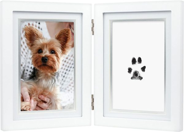 Pearhead Pet Pawprint Clean Touch Ink Kit Desk Photo Frame, for The Pet Lover, Dog Or Cat Owner - Image 4