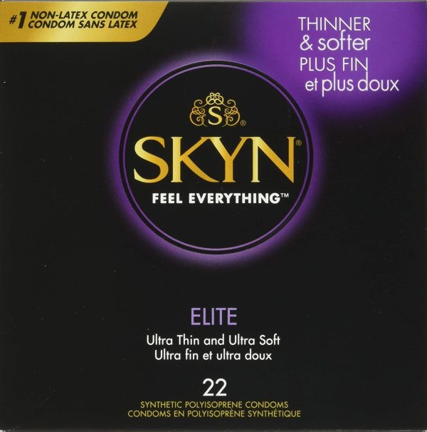 Skyn Elite Condoms - 22 Count - Ultra-Thin, Lubricated Latex-Free Condoms - Image 4