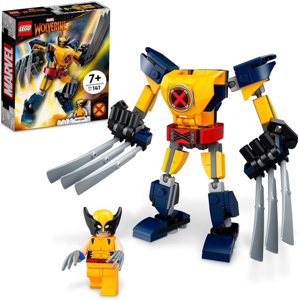 LEGO Marvel Wolverine Mech Armor 76202 Building Kit; Collectible Mech and Minifigure for Wolverine Fans Aged 7+ (141 Pieces) - Image 3