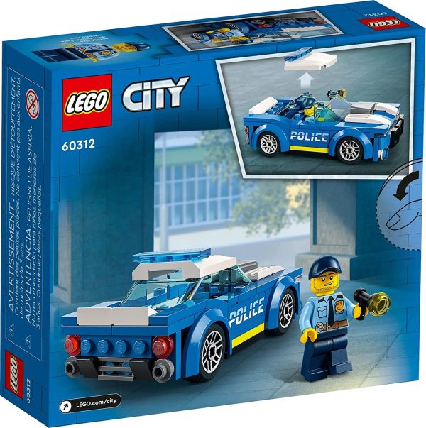 LEGO City Police Car 60312 Building Kit for Kids Aged 5 and Up; Includes a Police Officer Minifigure with a Toy Flashlight and a Police Cap (94 Pieces) - Image 6