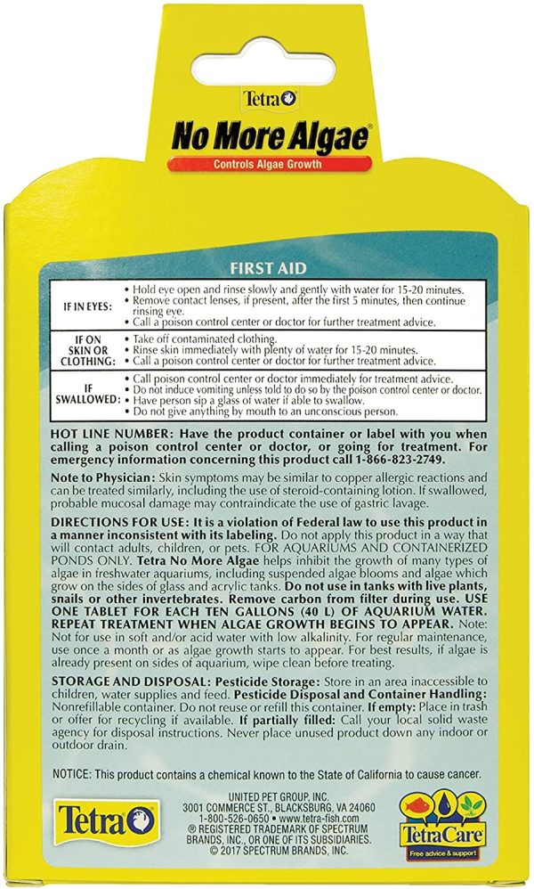 Tetra No More Algae Tablets 8 Count, Controls Algae in Aquariums - Image 5