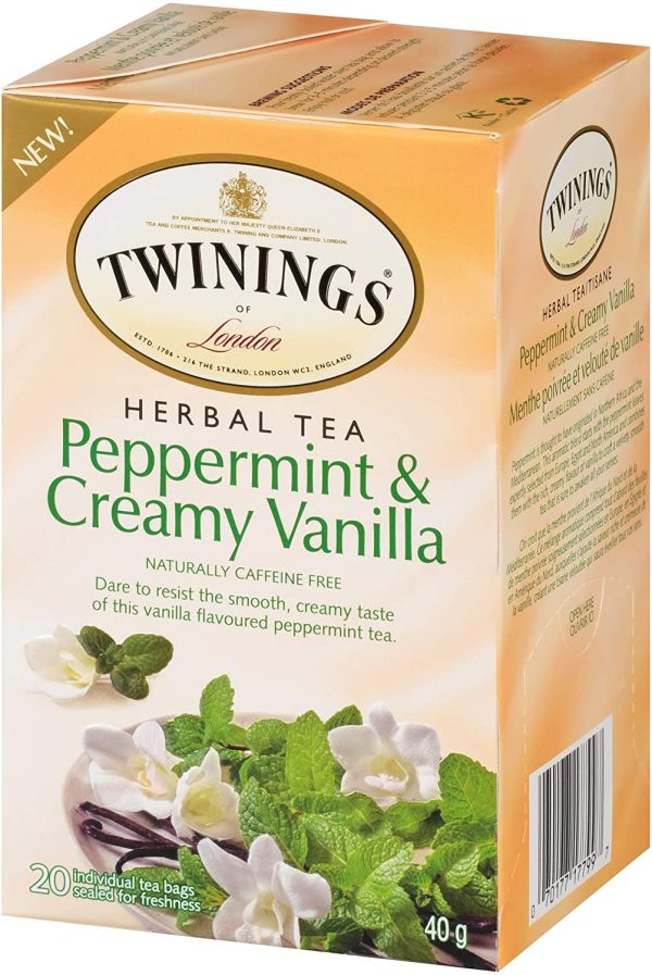 of London Peppermint and Creamy Vanilla Herbal Tea Bags, 20 Count - Image 5