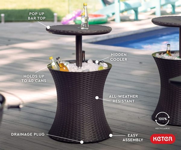 Keter Rattan Cool Bar