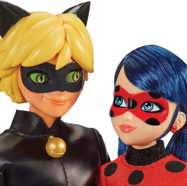 Miraculous Ladybug Mission Accomplished Ladybug & Cat Noir 2-Pack Pound It Fists by Playmates Toys, Multicolor - Image 2