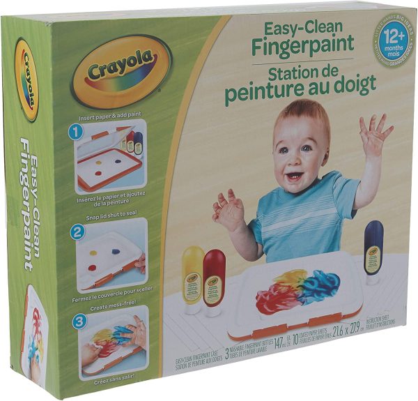 Crayola Easy-Clean Fingerpaint Set Arts & Crafts - Image 2