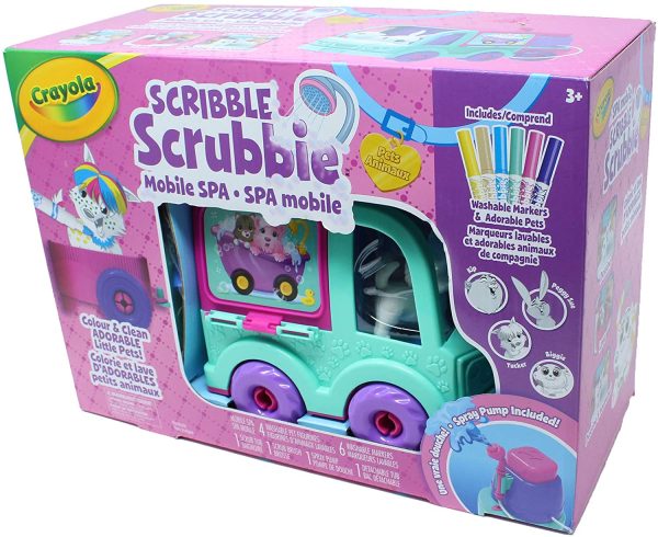 Crayola Scribble Scrubbie Pets Mobile Spa Playset Toy Kit - Image 2