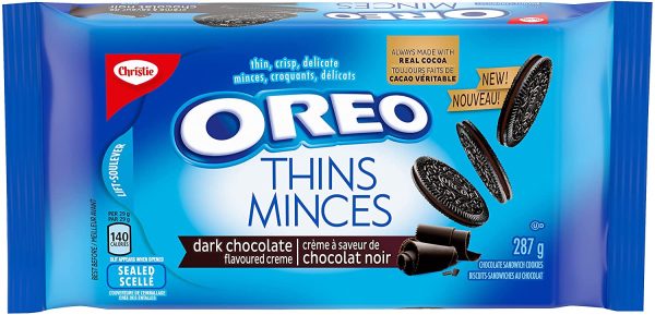 Thins Chocolate Sandwich Cookies Dark Chocolate, 287 g (Pack of 1)