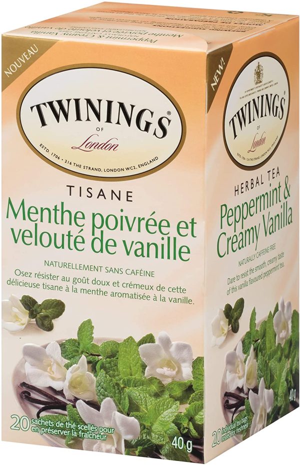 of London Peppermint and Creamy Vanilla Herbal Tea Bags, 20 Count - Image 2