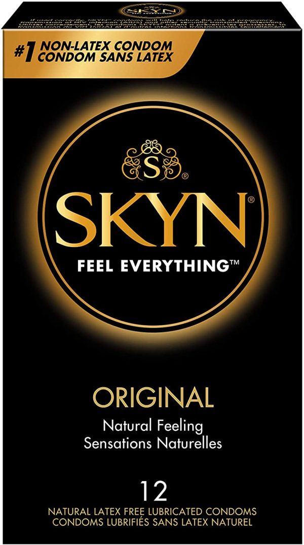 SKYN Original NON-Latex Lubricated Condoms with SKYNFEEL technology 12 Count Box - Image 3