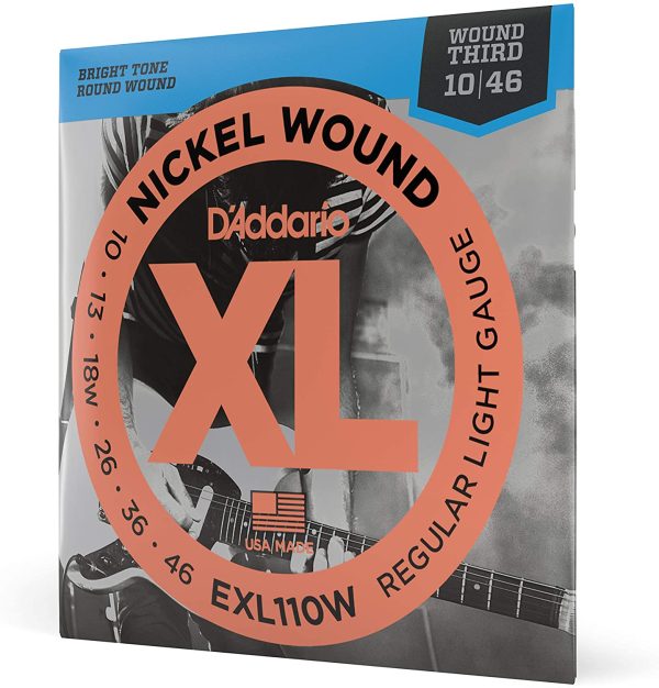 Strings Electric D'Addario EXL-110W Nick R/Lt Wd 3rd 10-46 - Image 3