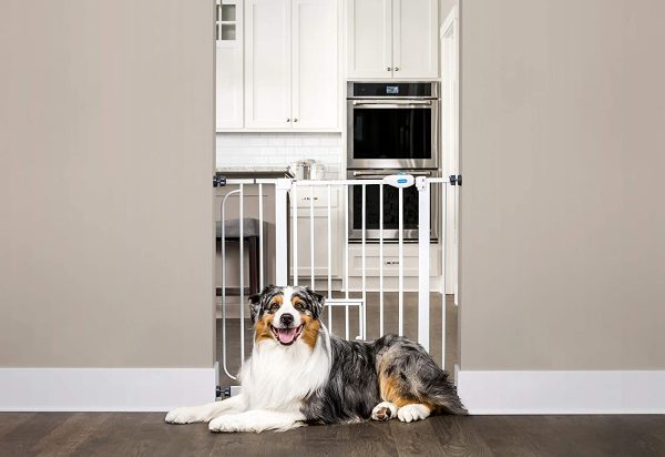 Carlson Extra Wide Pet Gate, with Small pet Door - Image 2