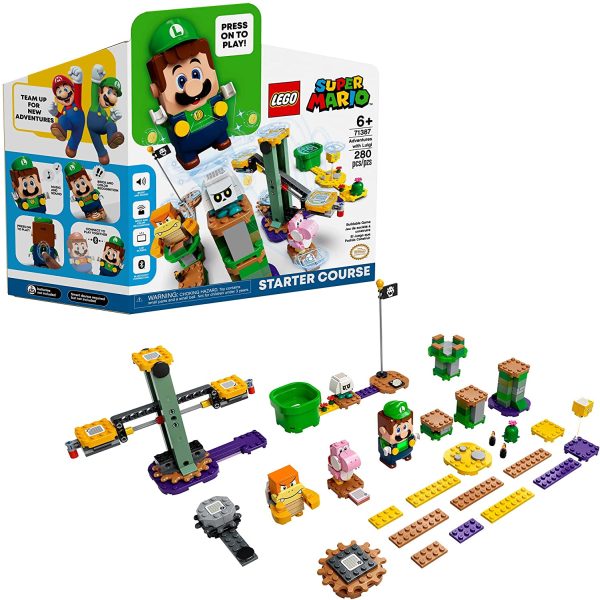 LEGO Super Mario Adventures with Luigi Starter Course 71387 Building Kit; Collectible Toy Playset for Creative Kids; New 2021 (280 Pieces)