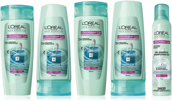 L'Oreal Paris Hair Expertise Extraordinary Clay Conditioner For Oily Roots, Dry Ends, 385 mL - Image 5