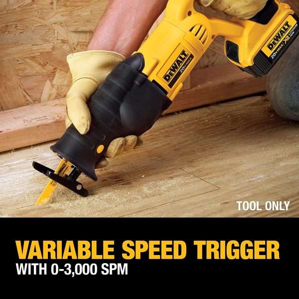 DEWALT 20V MAX* Reciprocating Saw, Tool Only (DCS380B) - Image 5