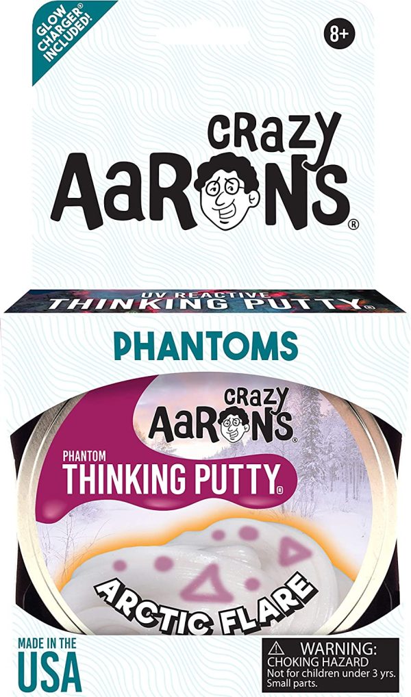 Crazy Aaron's Thinking Putty, 3.2 Ounce, Phantoms Artic Flare - Image 6