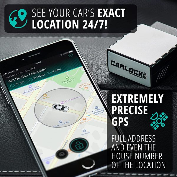 CarLock - Works in Canada - 4th Gen Advanced Real Time 4G Car Tracker & Alert System. Comes with Device & Phone App. Easily Tracks Your Car in Real Time & Notifies You Immediately of Suspicious Behavior.OBD Plug&Play - Image 2