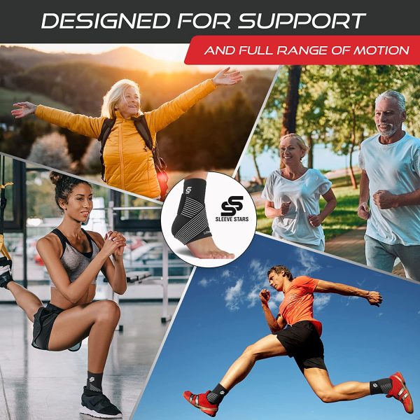 Sleeve Stars Ankle Brace for Plantar Fasciitis, Ankle Wrap Heel Brace for Heel Pain, Ankle Support Protector Foot Brace, Ankle Brace for Women and Men - Image 2