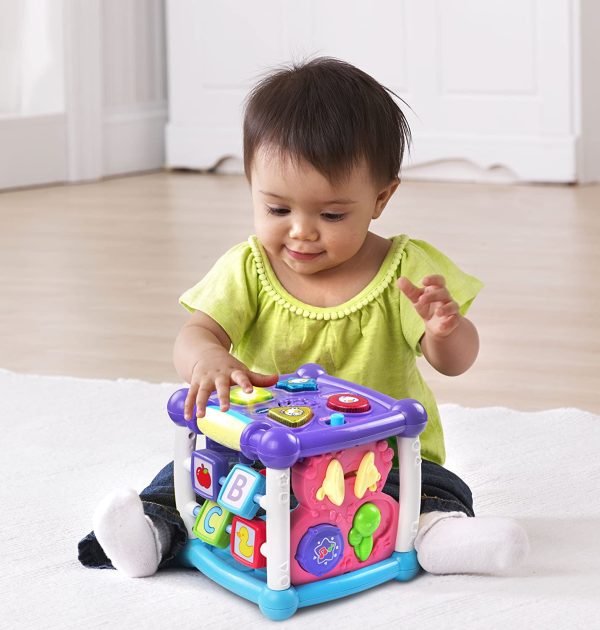 VTech Busy Learners Activity Cube - Purple - Online Exclusive - Image 2