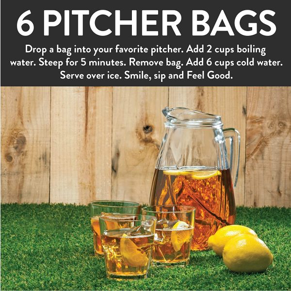 Black Iced Tea Bags | 6 Pitcher Bags | Eco-Conscious Tea Bags in Kraft Bag | by FGO - Image 7