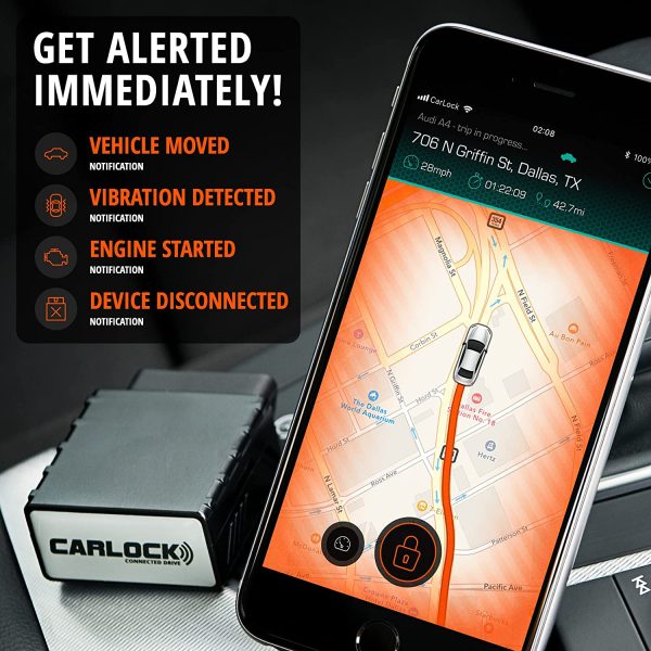 CarLock - Works in Canada - 4th Gen Advanced Real Time 4G Car Tracker & Alert System. Comes with Device & Phone App. Easily Tracks Your Car in Real Time & Notifies You Immediately of Suspicious Behavior.OBD Plug&Play - Image 6