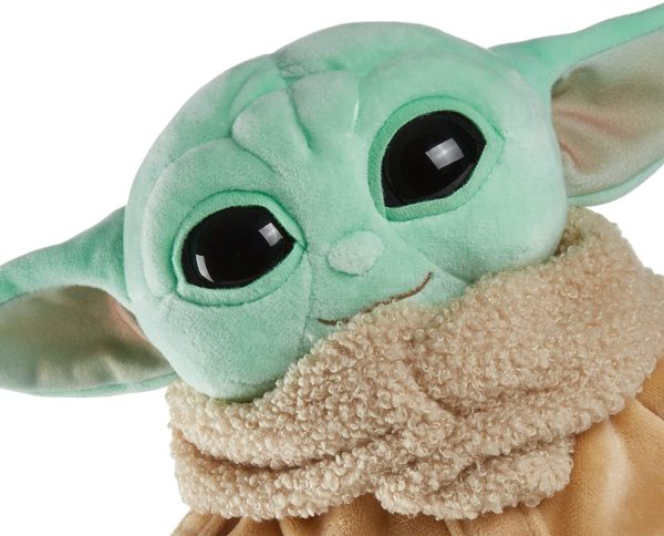 Star Wars The Child Plush Toy, 8-in Small Yoda Baby Figure from The Mandalorian, Collectible Stuffed Character for Movie Fans of All Ages, 3 and Older