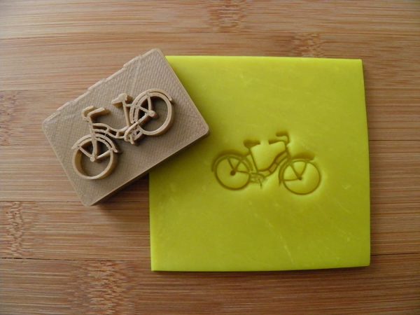 Bicycle Bike stamp for pottery clay soap and more - Image 2