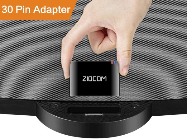 30 Pin Bluetooth Adapter for Bose Sounddock and Other 30 pin Music Docking Station iPhone iPod Dock Speaker(Not Suitable for Car, Motorcycle) (Black) - Image 2