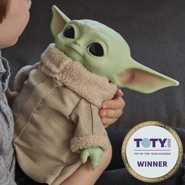 Mattel Star Wars The Child Plush Toy, 11-inch Small Yoda-Like Soft Figure from The Mandalorian, Collectible for Fans, Green