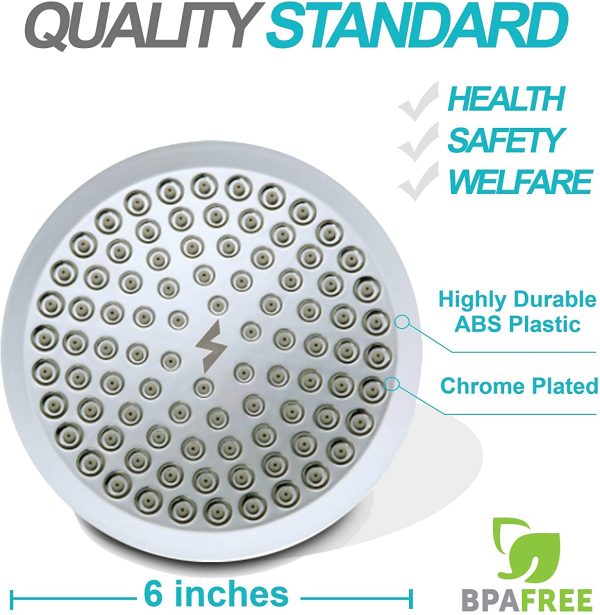 SparkPod Shower Head - High Pressure Rain - Luxury Modern Chrome Look - No Hassle Tool-Less 1-Min Installation - The Perfect Adjustable Replacement for Your Bathroom Shower Heads - Image 5