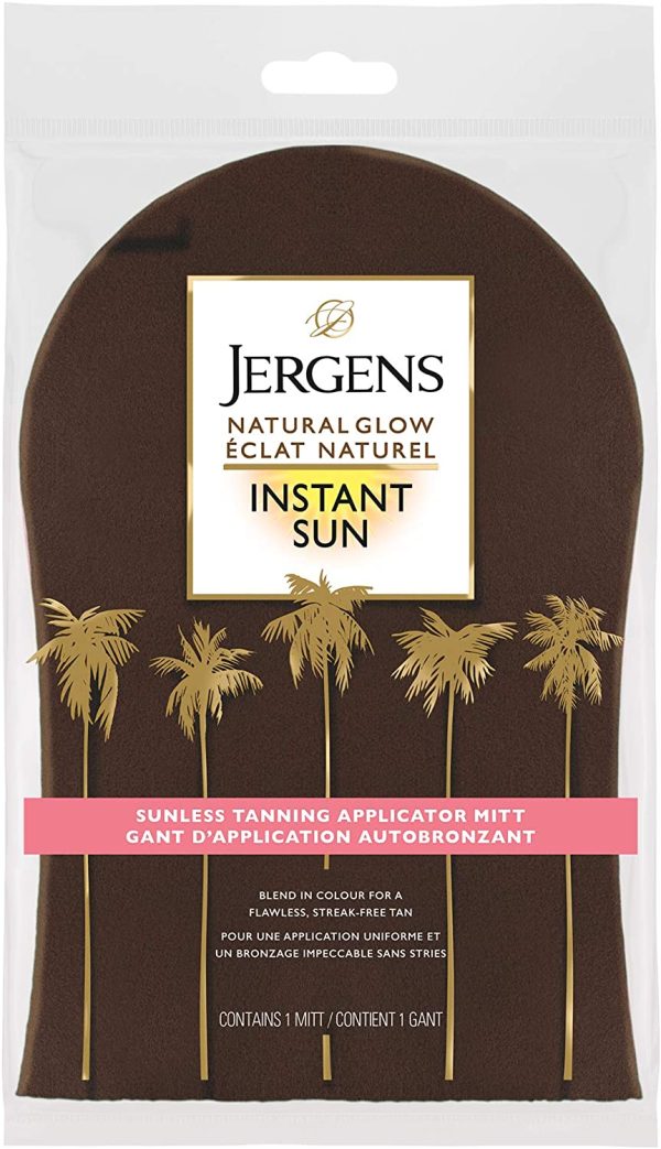 Jergens Natural Glow Instant Sun Sunless Self Tanning Applicator Mitt, 1 Count - Image 3