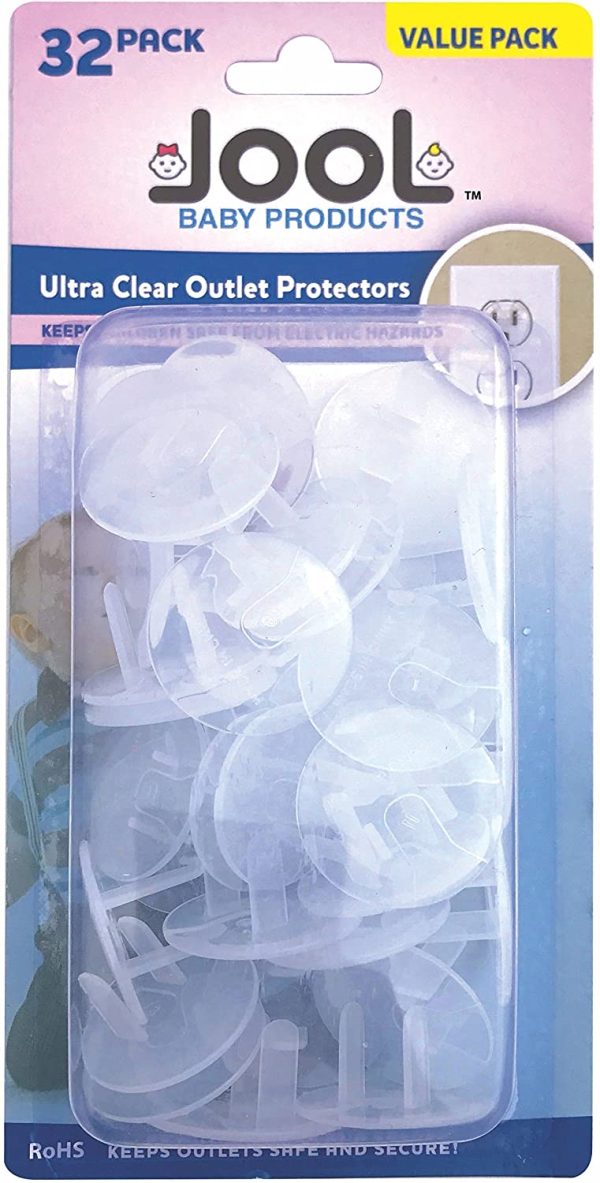 Outlet Plug Covers (32 Pack) Clear Child Proof Electrical Protector Safety Caps - Image 4