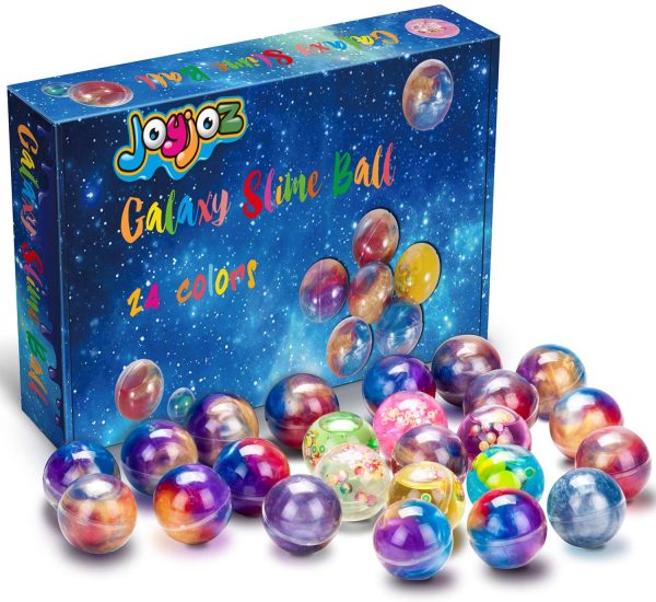 Joyjoz Kids Party Favors Slime, 24 Pack Galaxy Slime Ball Kits with Crystal Slime, Party Favors for Kids, Unicorn Party Slime, Fluffy & Stretchy, n-Sticky, Stress Relief, Super Soft for Girls & Boys - Image 5