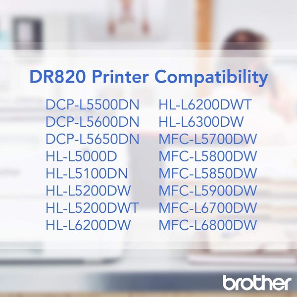 Brother Genuine DR820 Imaging Drum - Image 2