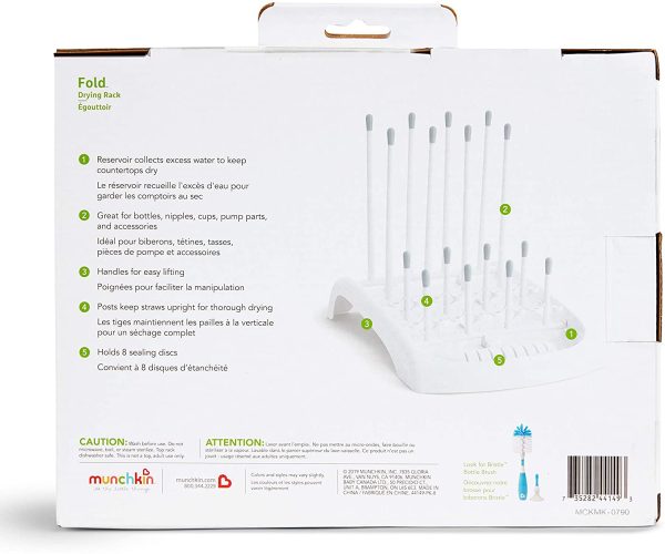 Munchkin Bottle Drying Rack, White ( Packaging may vary)