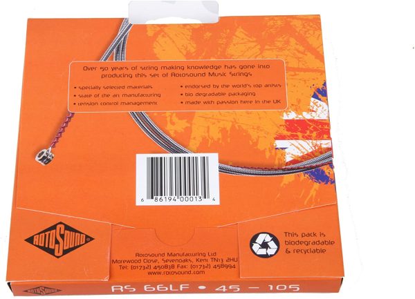 Rotosound RS66LF Swing Bass 66 Stainless Steel Bass Guitar Strings (45-105) - Image 2