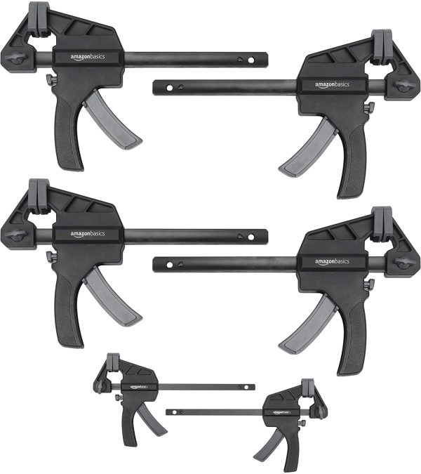 Amazon Basics 6-Piece Trigger Clamp Set - 2-Pieces 4-Inch, 4-Pieces 6-Inch - Image 6