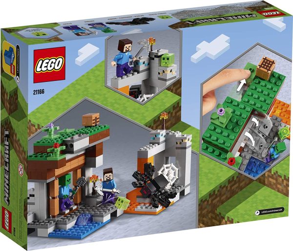 LEGO Minecraft The Abandoned Mine 21166 Zombie Cave Battle Playset with Minecraft Action Figures and a Toy Spider, New 2021 (248 Pieces) - Image 7