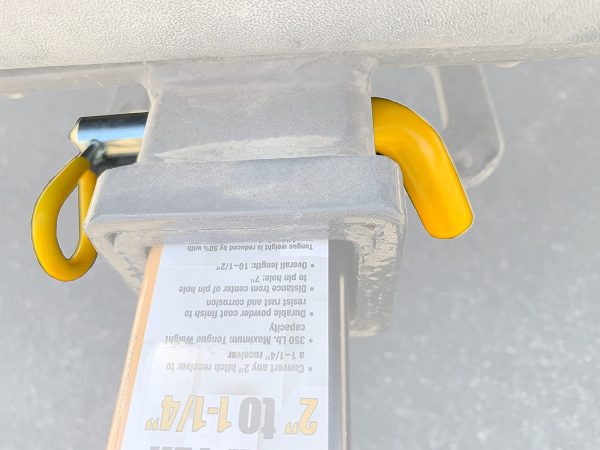 MaxxHaul 50565 3 Pack Trailer Hitch Pin & Clip with Rubber-Coated Vinyl Yellow Grip, 5/8" Diameter, Fits 2" Receiver - Image 2