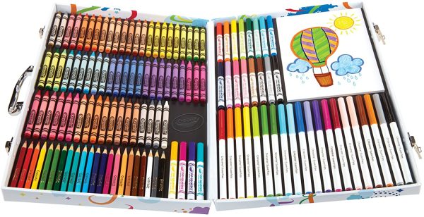 Crayola Inspiration Art Case; 140 Art Supplies, Crayons, Gift for Boys and Girls, Kids, Adults, Ages 3,4, 5, 6, and Up, Arts and Crafts, Colored Pencils, Washable Markers, Paper, Portable Case, Back to school, School supplies, Gifting