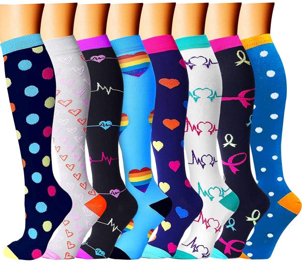 CHARMKING Compression Socks for Women & Men Circulation 15-20 mmHg is Best - Image 7