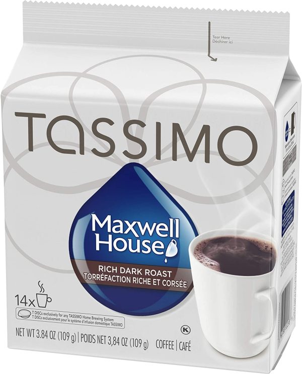 Maxwell House Dark Roast Coffee Single Serve T-Discs, 14 T-Discs - Image 3