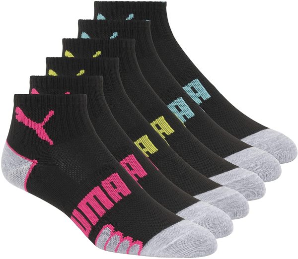 Puma Women's 6-Pack Non-Terry Quarter Socks - Image 3