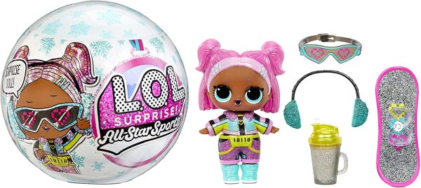 LOL Surprise All-Star Sports Series 5 Winter Games Sparkly Collectible Doll with 8 Surprises, Mix & Match Accessories, Gift for Kids, Toys for Girls and Boys Ages 4 5 6 7+ Years Old, (Styles May Vary) - Image 3