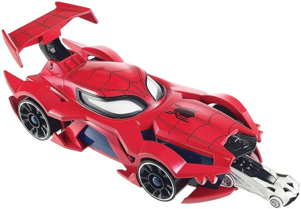 Marvel Hot Wheels Spider-Man Web-Car Launcher - Image 8