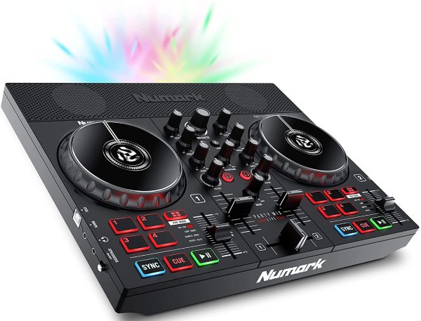 Numark Party Mix Live - DJ Controller with Built in Speakers, Party Lights and DJ Mixer, Complete Dj Set with Mixer and Audio Interface + Serato DJ Lite - Image 3