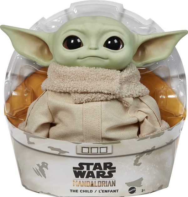 Mattel Star Wars The Child Plush Toy, 11-inch Small Yoda-Like Soft Figure from The Mandalorian, Collectible for Fans, Green - Image 2