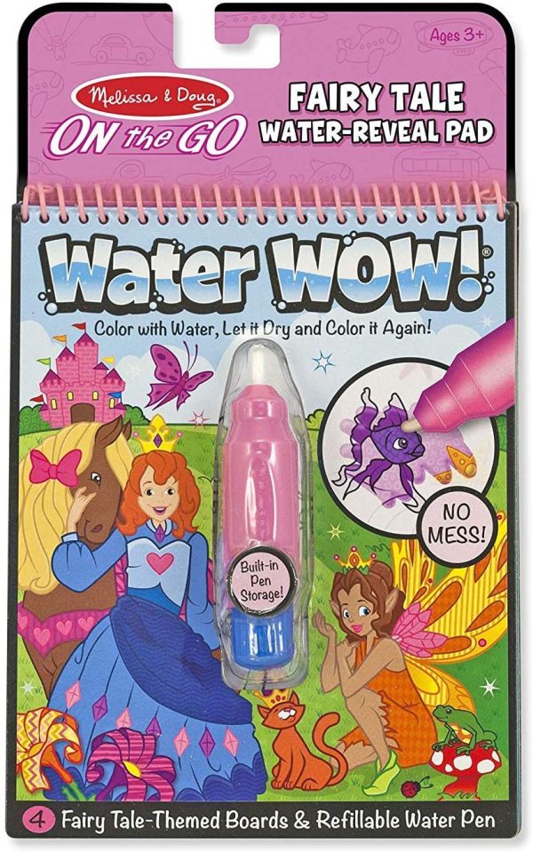 Melissa & Doug On The Go Water Wow! Fairy Tale (The Original Reusable Water-Reveal Activity Pad, Chunky Water Pen, Great Gift for Girls and Boys - Best for 3, 4, 5, 6 Year Olds) - Image 5