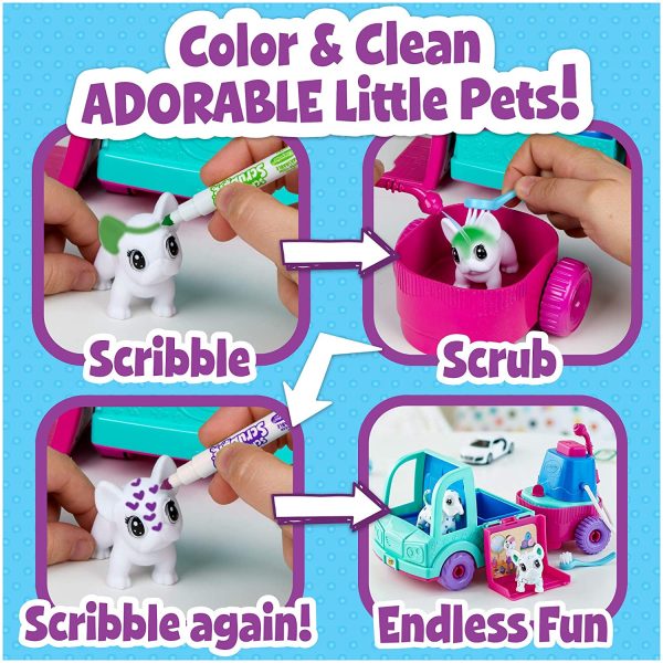 Crayola Scribble Scrubbie Pets Mobile Spa Playset Toy Kit - Image 6