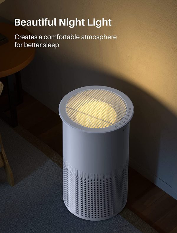 Air Purifiers Large Room 1200 ft2 - Dreamegg True HEPA Air Purifier for Allergies with Pollen Mode, AUTO Mode, UV-C Light, Night Light, Quiet Large Room Air Purifier for Home Bedroom, Remote Control - Image 5