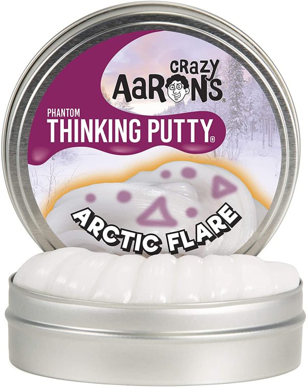 Crazy Aaron's Thinking Putty, 3.2 Ounce, Phantoms Artic Flare - Image 2